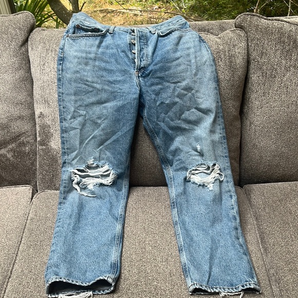 Agolde Lana Organic Cotton Straight Leg Jeans - Picture 2 of 4